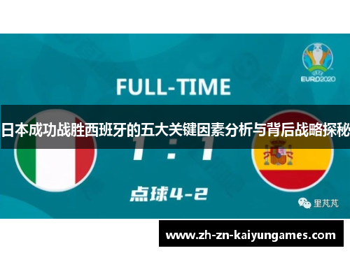 日本成功战胜西班牙的五大关键因素分析与背后战略探秘